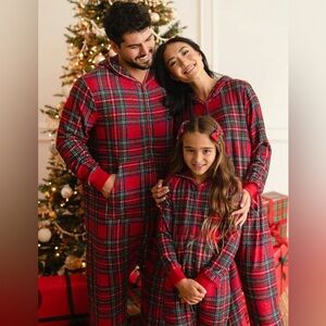 ISO: Posh Peanut Red Tartan Plaid Pacci™ Hooded Jumpsuit in several sizes